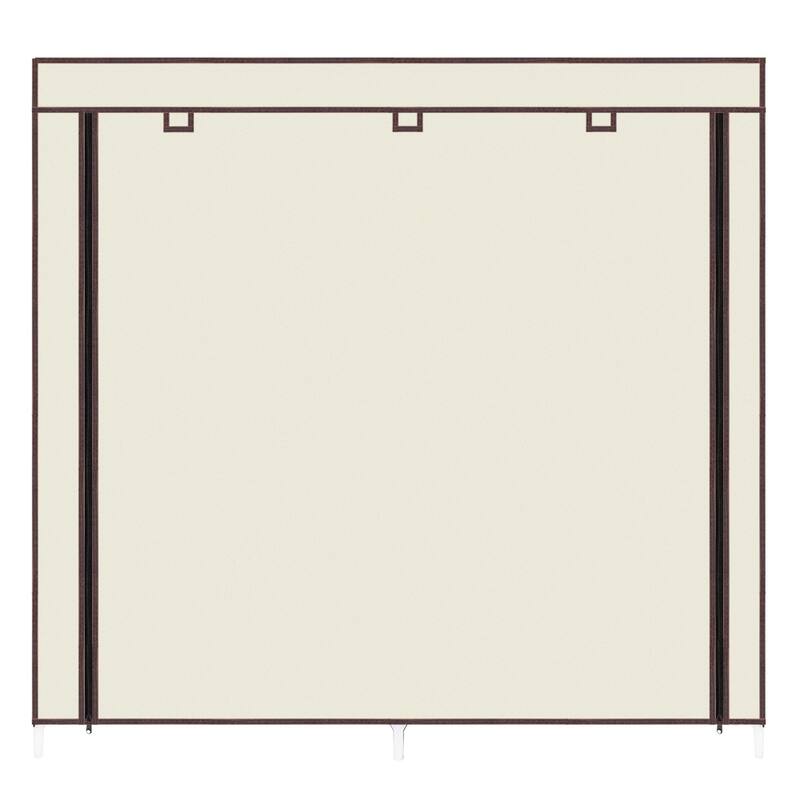Fabric Cover 6-tier Portable Shoe Rack Closet