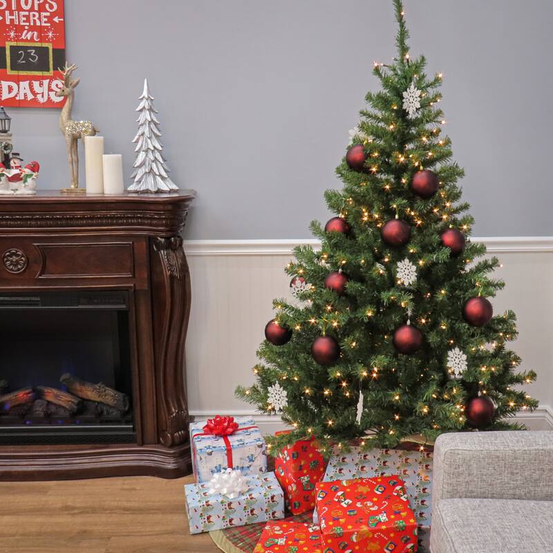 National Tree Company 6 ft. Kincaid Spruce Tree with Clear Lights