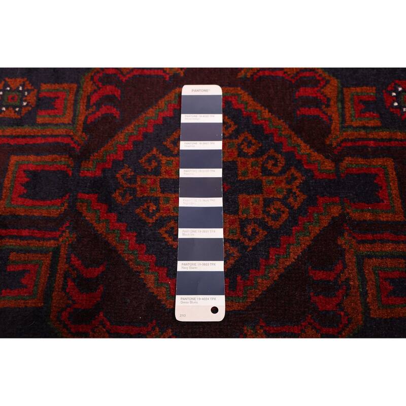 ECARPETGALLERY Hand-knotted Teimani Dark Navy Wool Rug - 3'7 x 6'4