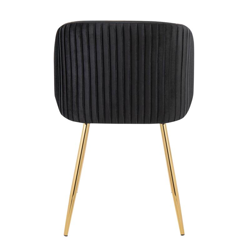 Silver Orchid Harding Pleated Chair - Set of 2