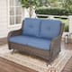 Option Brown Wicker / Blue Cusion