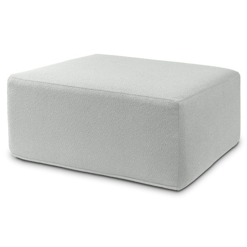 Jaxx Fairlie Couch Ottoman - Oversized Square Foam Coffee Table Ottoman