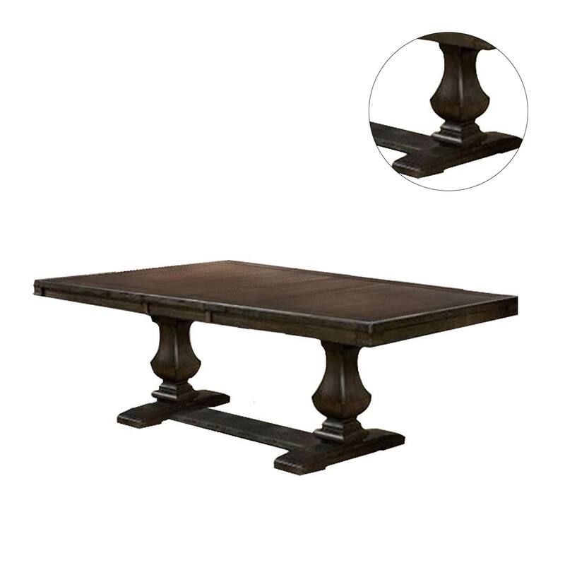 Transitional Style Dining Table in Espresso Finish