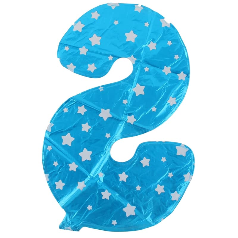 16" Blue Foil Number 8 Shape Balloon Helium Party Birthday Wedding Decor - Number 8