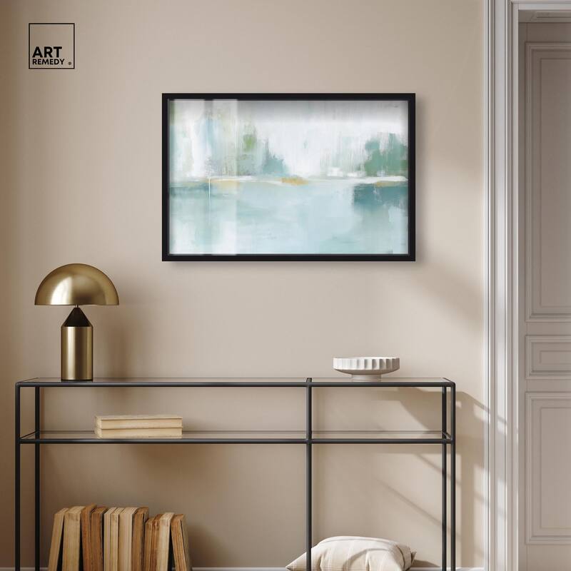 Mirrored Aqua Dream I Shadowbox by Art Remedy