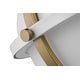 preview thumbnail 4 of 5, Lincoln 1 Light Medium Pendant Medium Base 60 Watt Matte White Finish White Opal Glass
