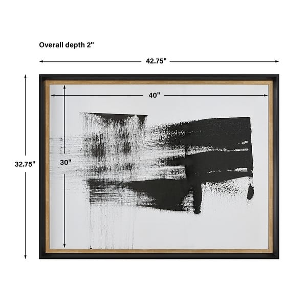 Uttermost Mystere Framed Contemporary Print - 32.75"W x 42.75"H x 2"D