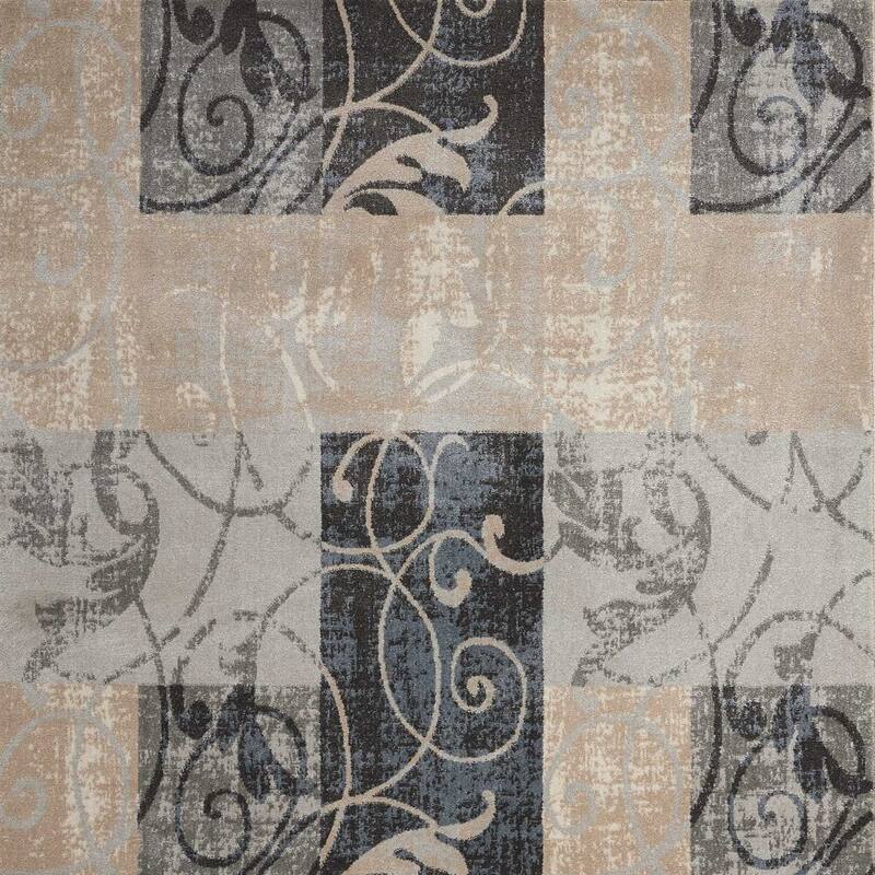 Gabe Power Loomed Floral Stain Resistant Area Rug By HomeRoots - 70' X '46' X '0.5