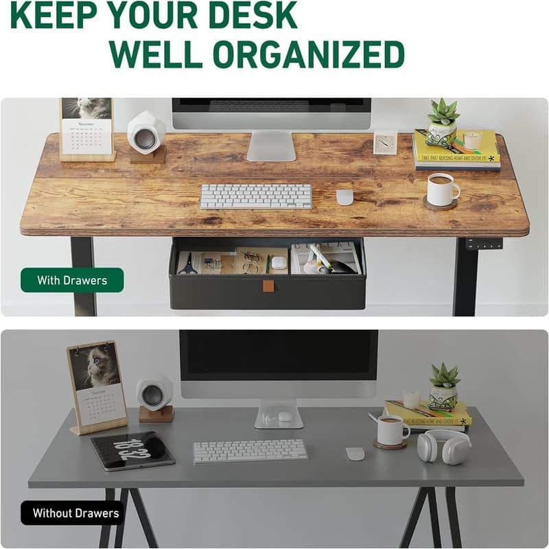 48 x 24 Inches Standing Desk with Drawer