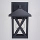 preview thumbnail 3 of 9, Vaxcel Lighting T0744 Rockford 9" Tall Outdoor Wall Sconce with Clear