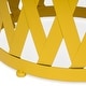 preview thumbnail 23 of 21, Selen Outdoor Modern 14 Inch Iron Side Table by Christopher Knight Home