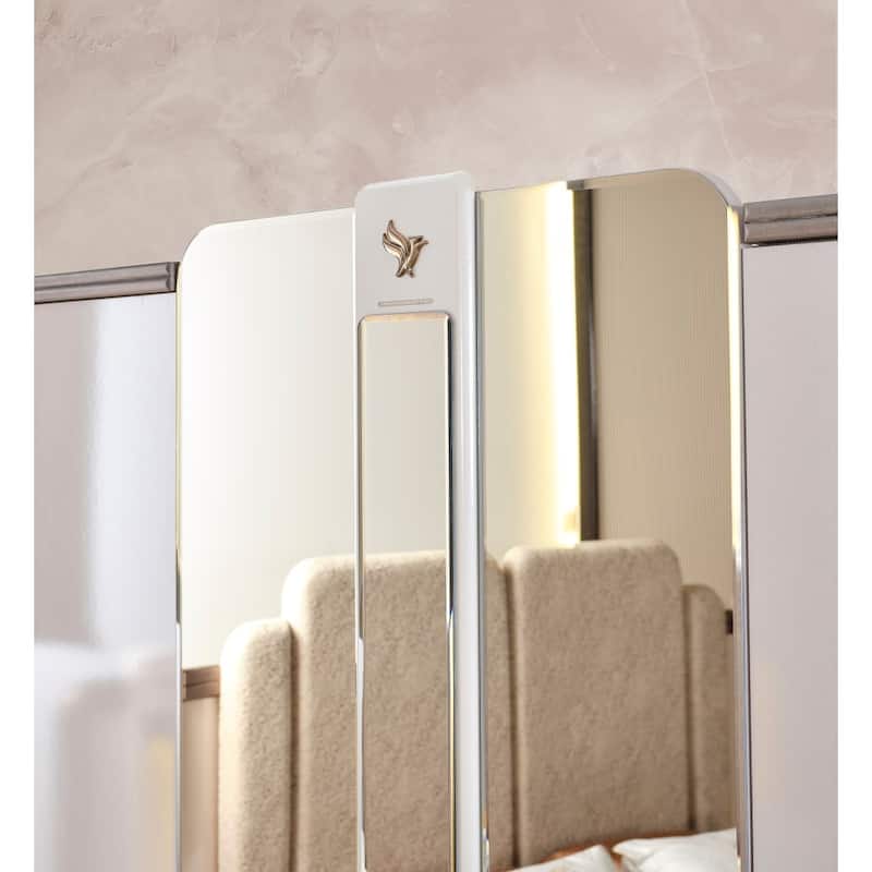 Norvana Dresser, Mirror and Pouf
