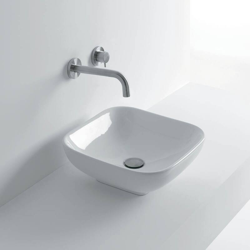 WS Bath Collections Ciotola 15-7/10" Vessel Sink - Ceramic White