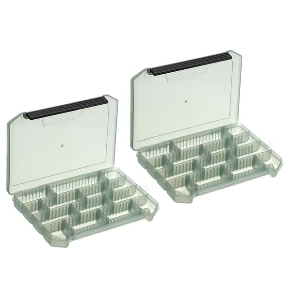 clear plastic fishing lure boxes 2pcs Waterproof Fishing Lure Box, Fish Tackle Accessory Container, Clear  Gray - Bed Bath & Beyond