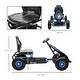preview thumbnail 6 of 8, Adjustable Kids Pedal Go-Kart with Rubber Wheels and Handbrake - Blue