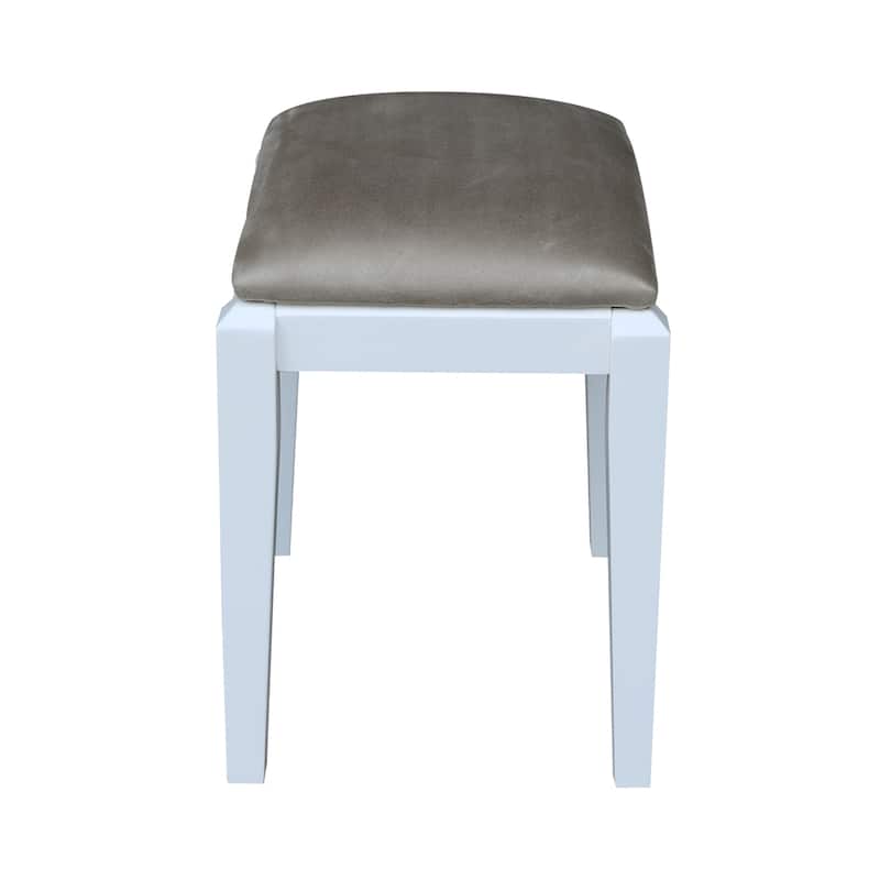 Solid Wood Upholstered Vanity Bench