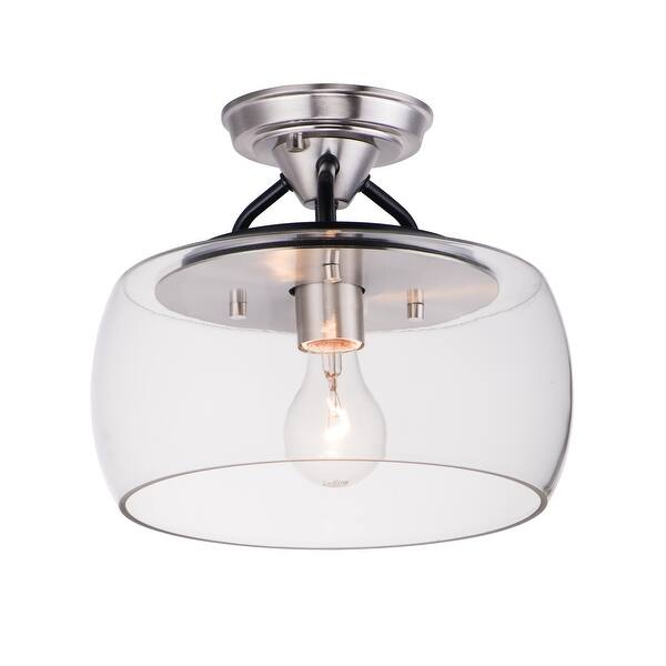 slide 2 of 5, Goblet 1-Light Semi Flush Mount