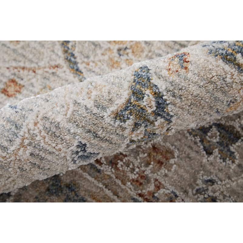 Grand Bazaar Hyannis Machine Made Ikat Transitional Area Rug