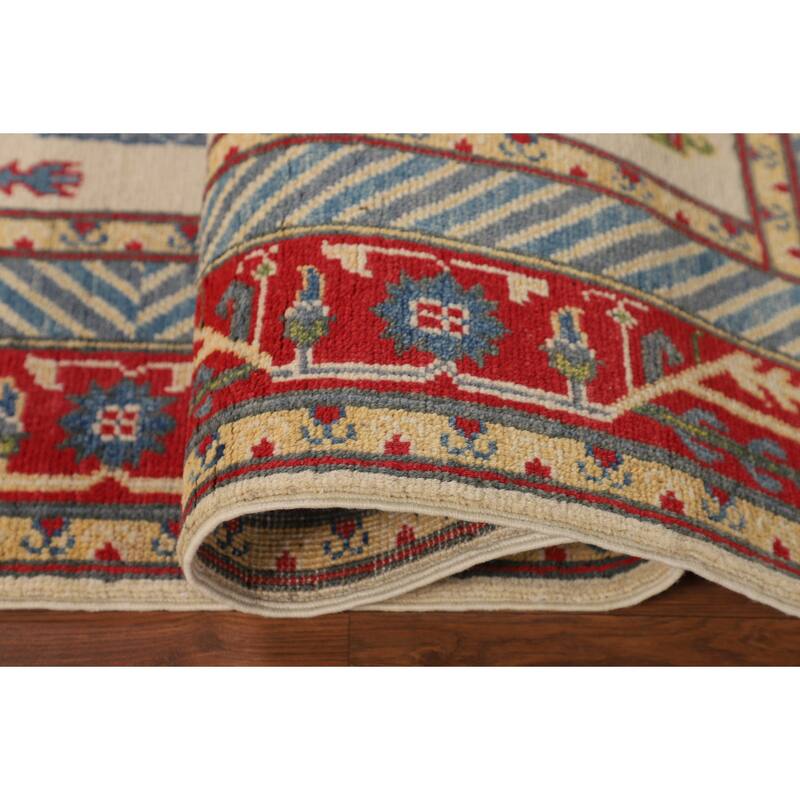 Kazak Oriental Area Rug Handmade Living Room Wool Carpet - 5'9" x 8'0"