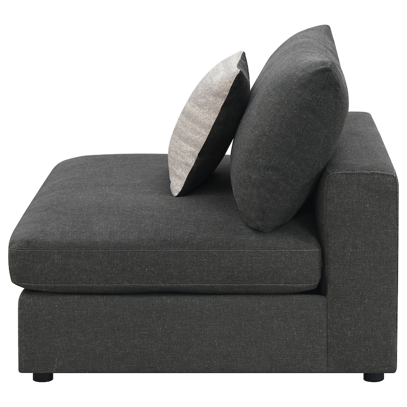 Serene Transitional Upholstered Armless Chair