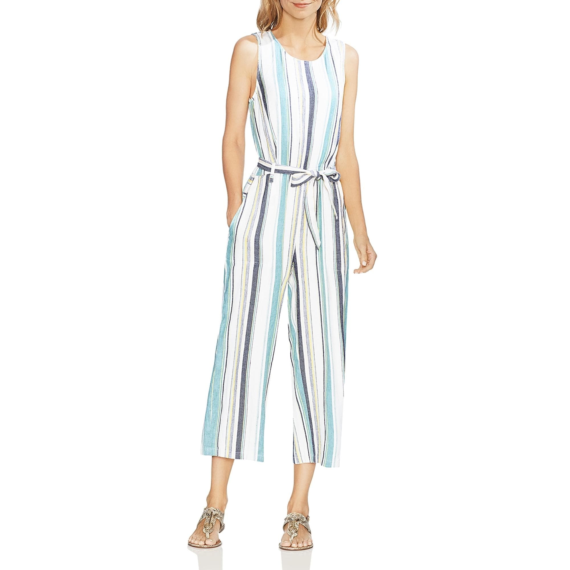 vince camuto ivory jumpsuit