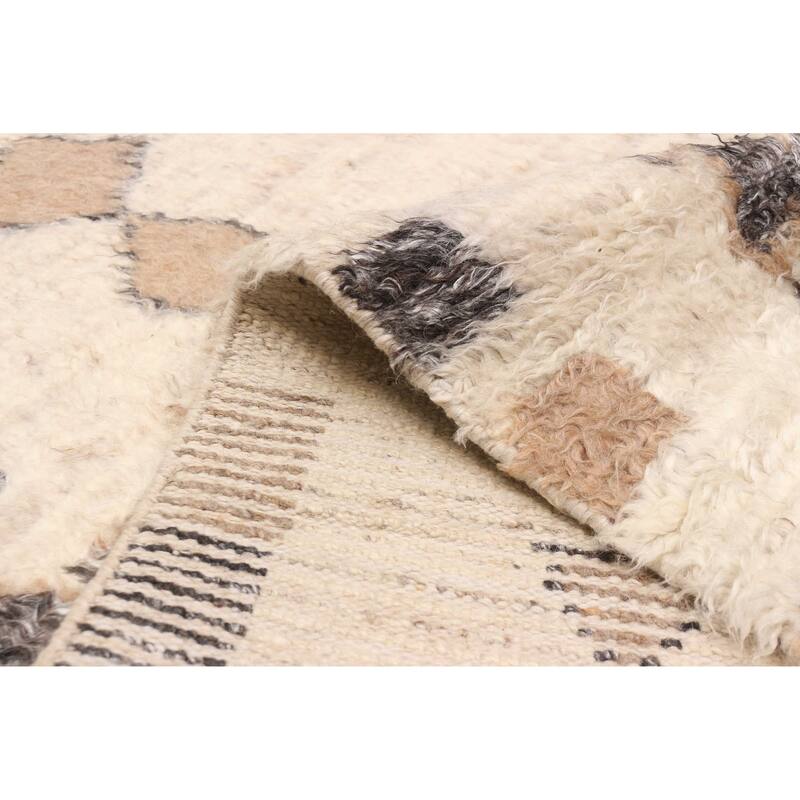 ECARPETGALLERY Hand-knotted Tangier Ivory Wool Rug - 8'0 x 10'2