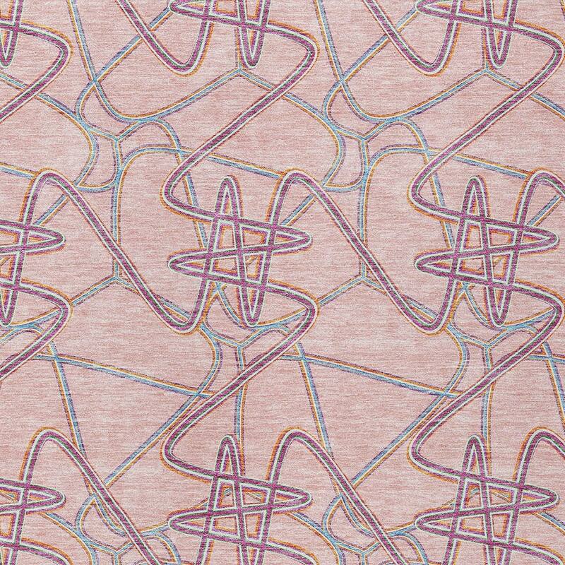 HomeRoots Geometric Contemporary Rectangle Outdoor Rug