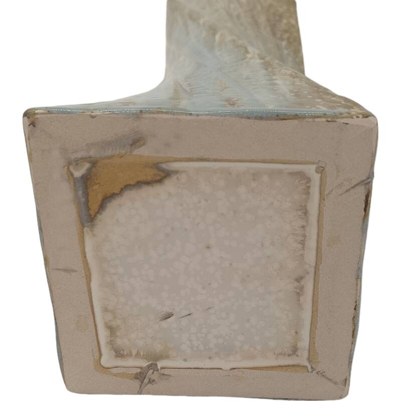 Stoneware Decorative Vase with Drip Glaze Finish Modern Home Decor