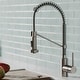 preview thumbnail 17 of 152, Kraus Bolden 2-Function 1-Handle Commercial Pulldown Kitchen Faucet KPF-1610 - 18" Height - SFSCH - Spot Free Stainless Steel/ Chrome