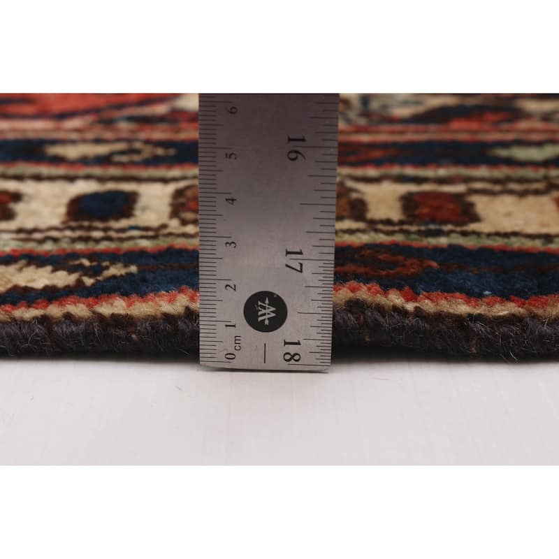 ECARPETGALLERY Hand-knotted Andelz Red Wool Rug - 3'6 x 10'8