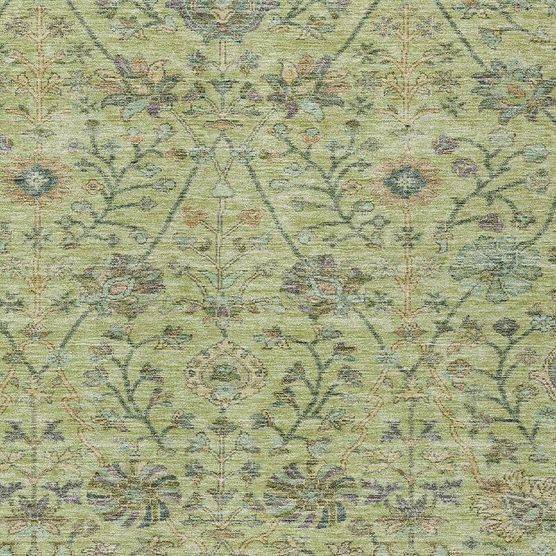 HomeRoots Floral Transitional Rectangle Outdoor Rug