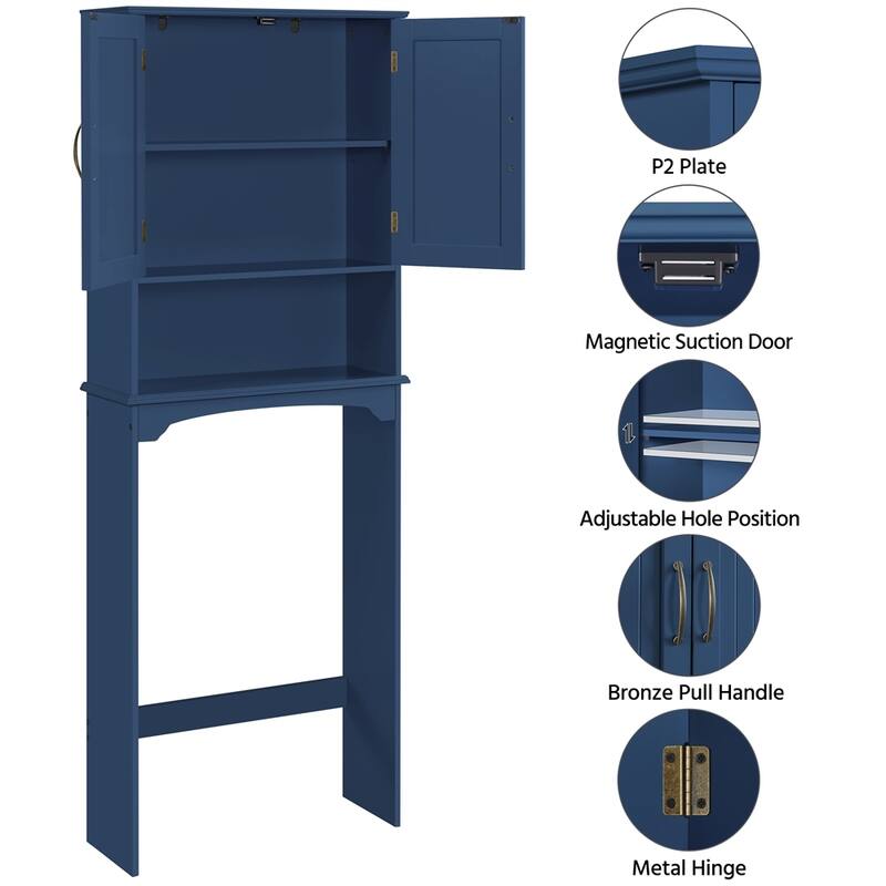 Yaheetech Bathroom Space Saving Organizer Over-the -Toilet
