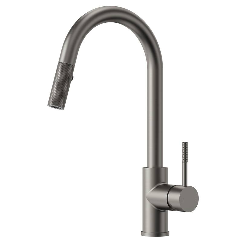 Single-Handle Pull-Down Sprayer Kitchen Faucet with 360° Spout Swivel