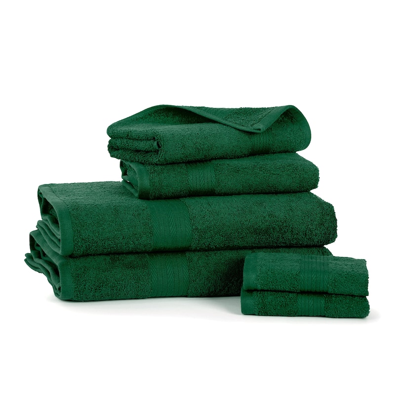 100% Cotton Luxury 6 Piece Towels Set, 2 Bath Towels, 2 Hand Towels, 2 ...