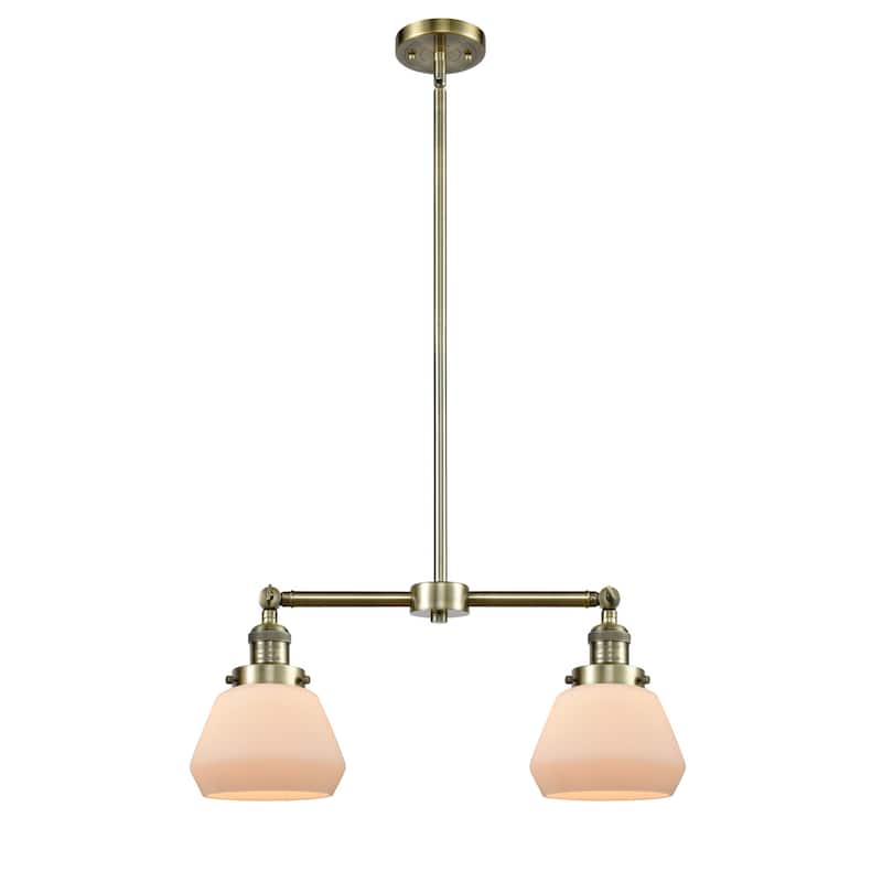 Innovations Lighting Fulton 2 Light 21" Wide Linear Chandelier