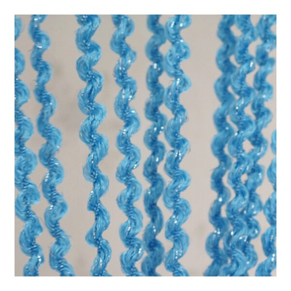 Screw Thread String Door Curtain Home Decoration 1*2m - Acid blue