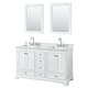 Option White / White Carrara Marble Top / Polished Chrome