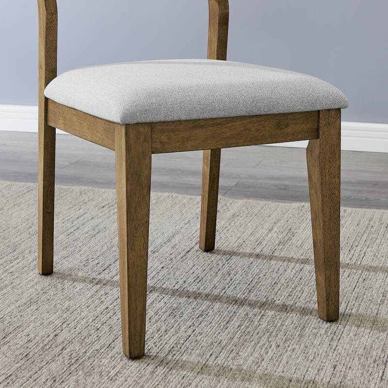 Roundhill Furniture Parker Upholstered Dining Chairs, Set of 2