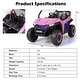 preview thumbnail 24 of 27, 12V 2-Seater Kids Ride on UTV with Slow Start Function Music - 46.5” x 29” x 28”(L x W x H)