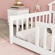 preview thumbnail 4 of 9, White Twin Size Pine Wood House-Shaped Bed with Guardrails, No Door