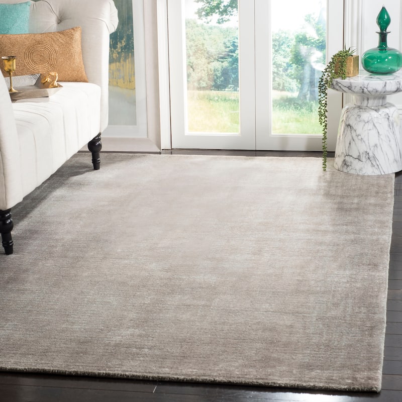 SAFAVIEH Handmade Mirage Helly Modern Abstract Viscose Rug - 10' x 14' - Grey