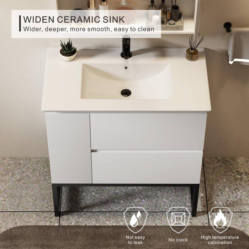 32''Bathroom Vanity with Single Sink