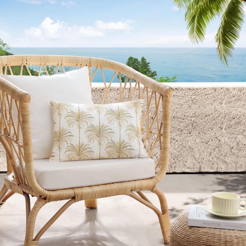 Tommy Bahama Santiago Beige Throw Pillow