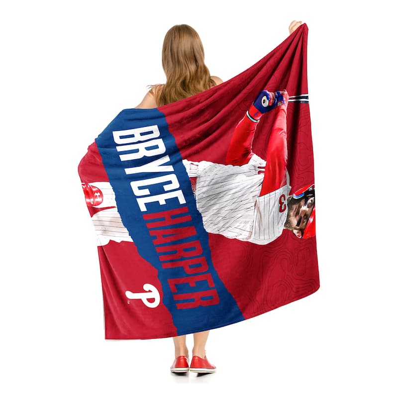 MLB Philadelphia Phillies Player Silk Touch Throw Blanket