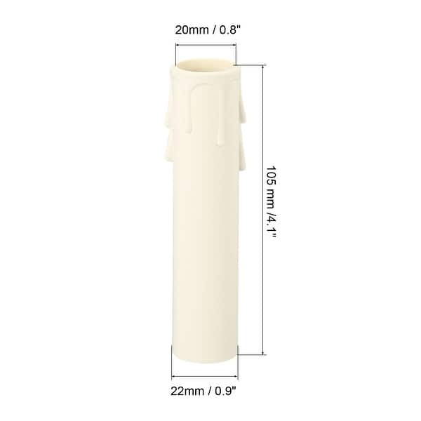 Candle Socket Covers, Plastic Sleeves Candelabra Base for Chandelier