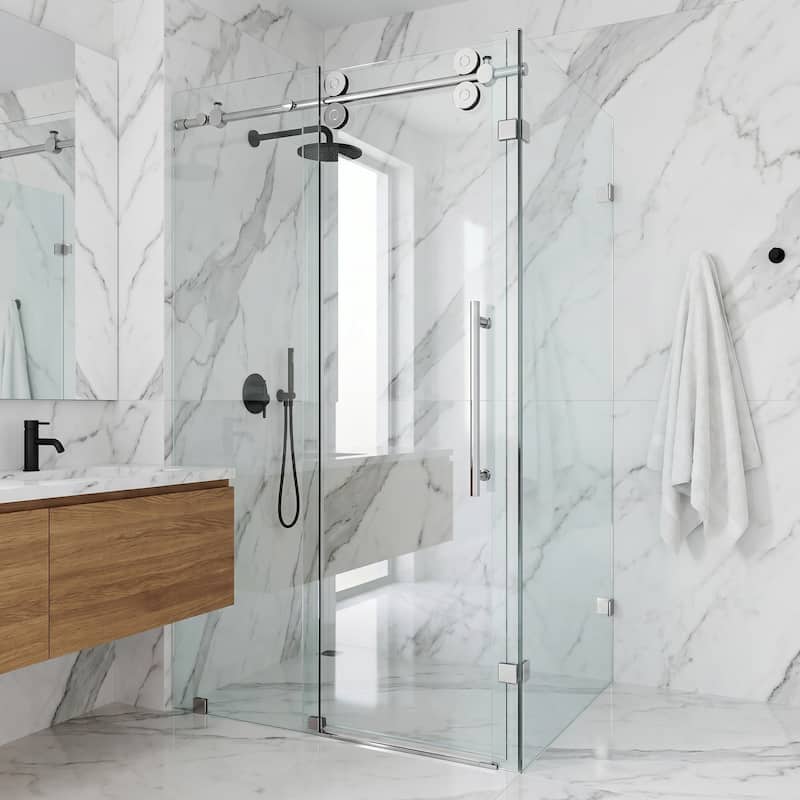VIGO Winslow Frameless Sliding Shower Enclosure