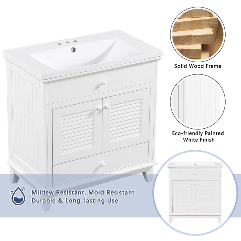 Bathroom Vanity Base without Sink,Bathroom Cabinet with 2 Doors and 1 Drawer