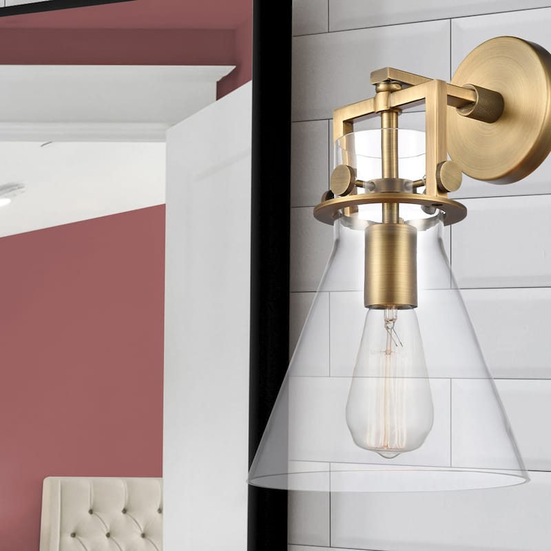 Innovations Lighting 411-1W-14-8 Newton Cone Sconce Newton Cone 1
