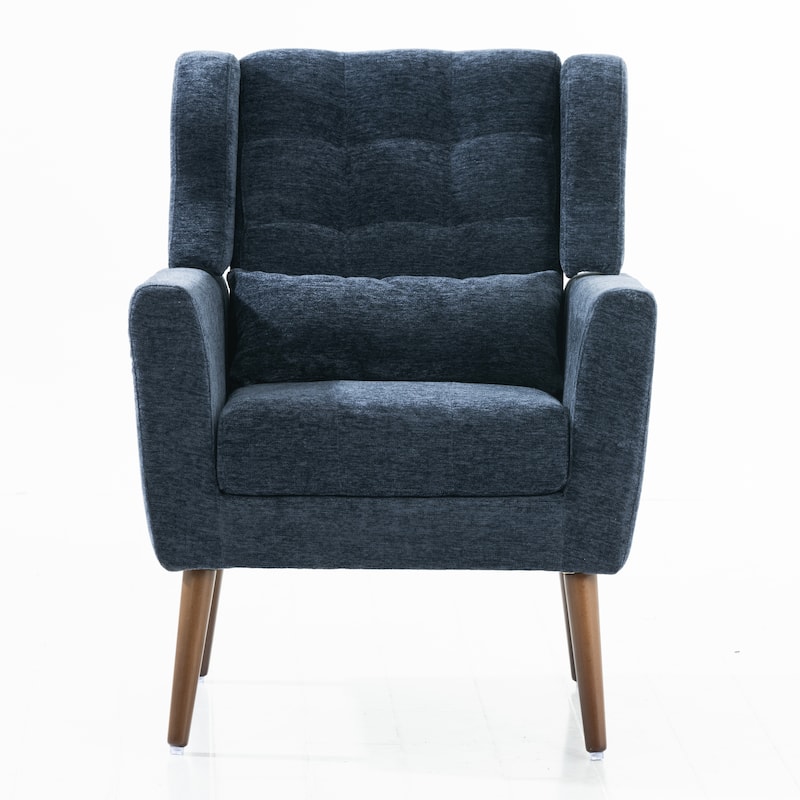 Modern Accent Chair for Living Room Bedroom - Dark Blue