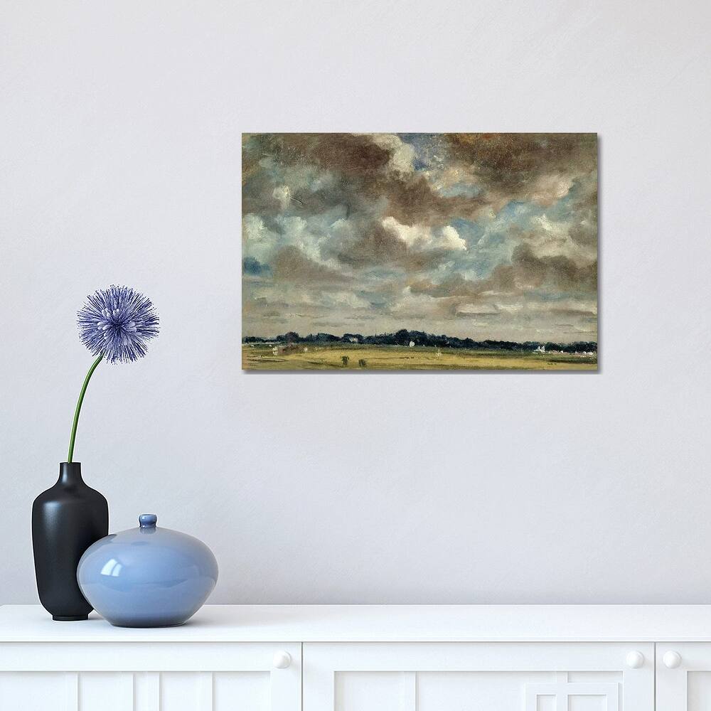 iCanvas "Extensive Landscape with Grey Clouds, c.1821 " by John Constable Canvas Print